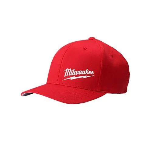 Milwaukee FLEXFIT Fittted Hat - Red, L-XL