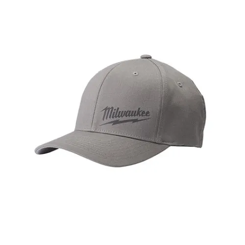 Milwaukee FLEXFIT Fittted Hat - Gray, L-XL