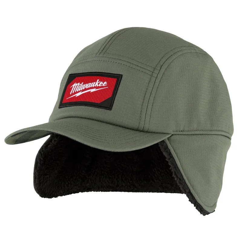 Milwaukee Sherpa-Lined Windproof Water-Resistant Hat Green Large/X-Large