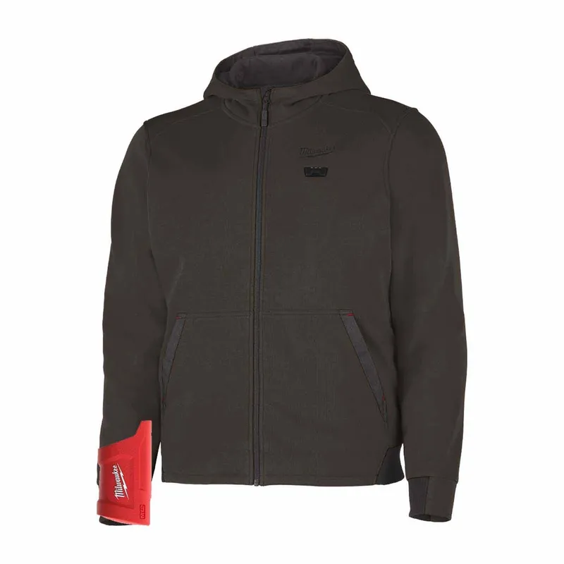Milwaukee M12 Heated Hoodie Only - Brown – L