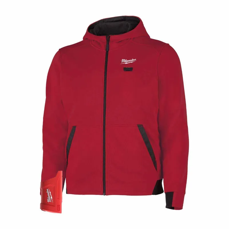 Milwaukee M12 Heated Hoodie Only - Red – L