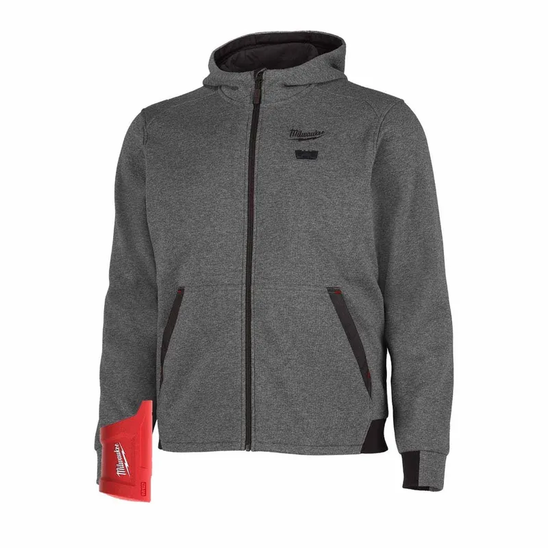 Milwaukee M12 Heated Hoodie Only - Gray – L