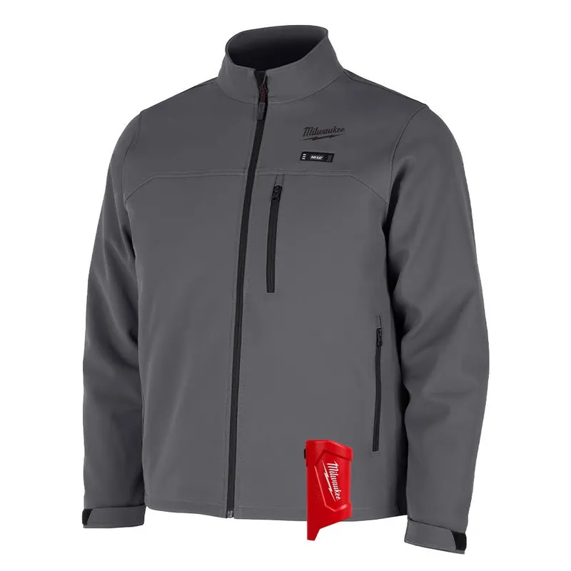 Milwaukee M12 Heated Gray Toughshell Jacket Only – L