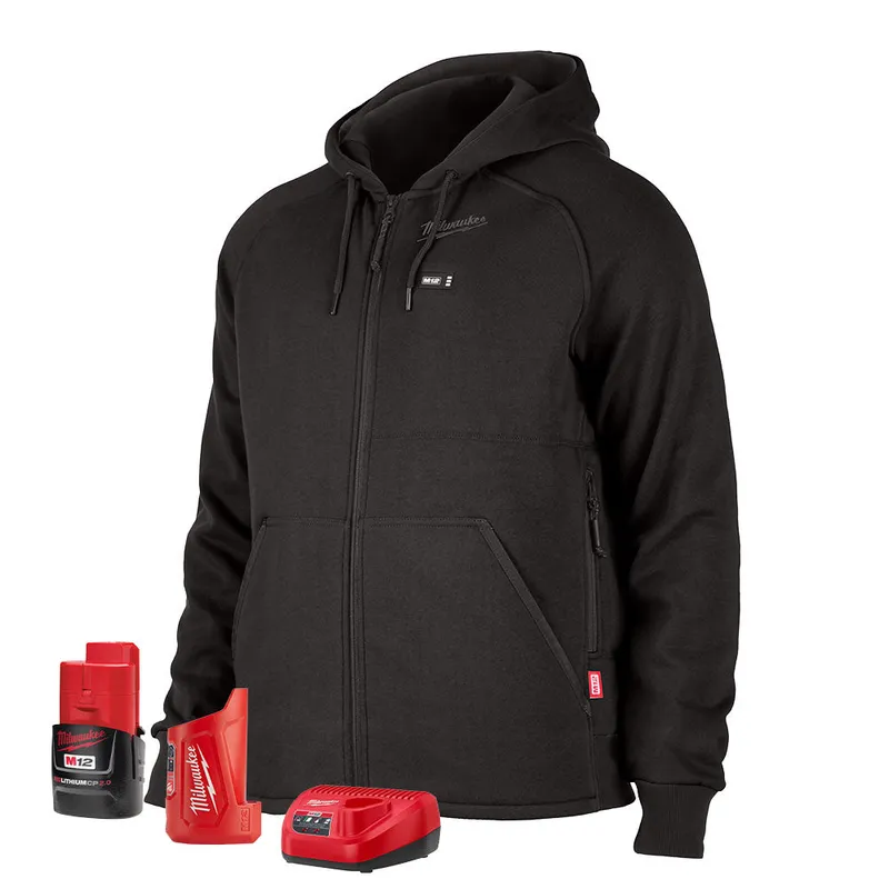 Milwaukee M12 Heated Hoodie Kit (Black) – L