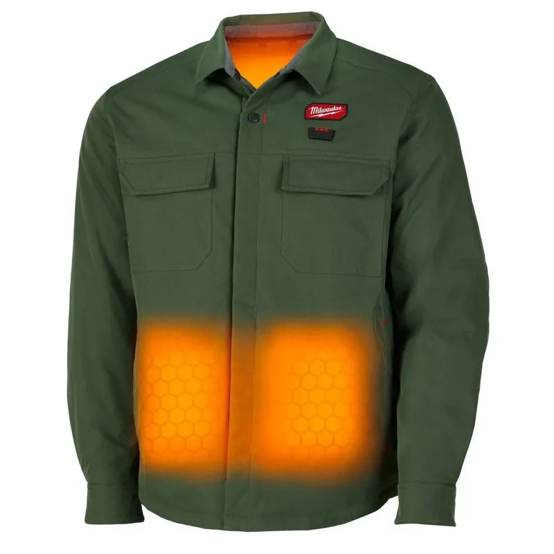 Milwaukee M12 Heated Shirt Jacket Green – S