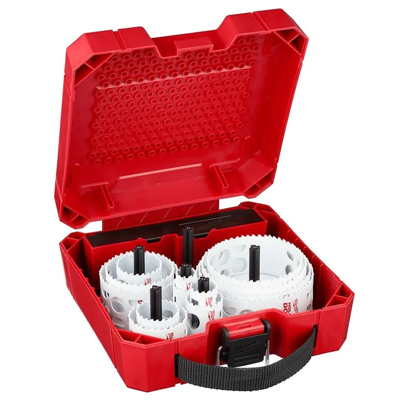Milwaukee 3/4" - 4-1/2", Small Arbor, Large Arbor Hole Dozer Bi-Metal Hole Saw Kit - 20Pc