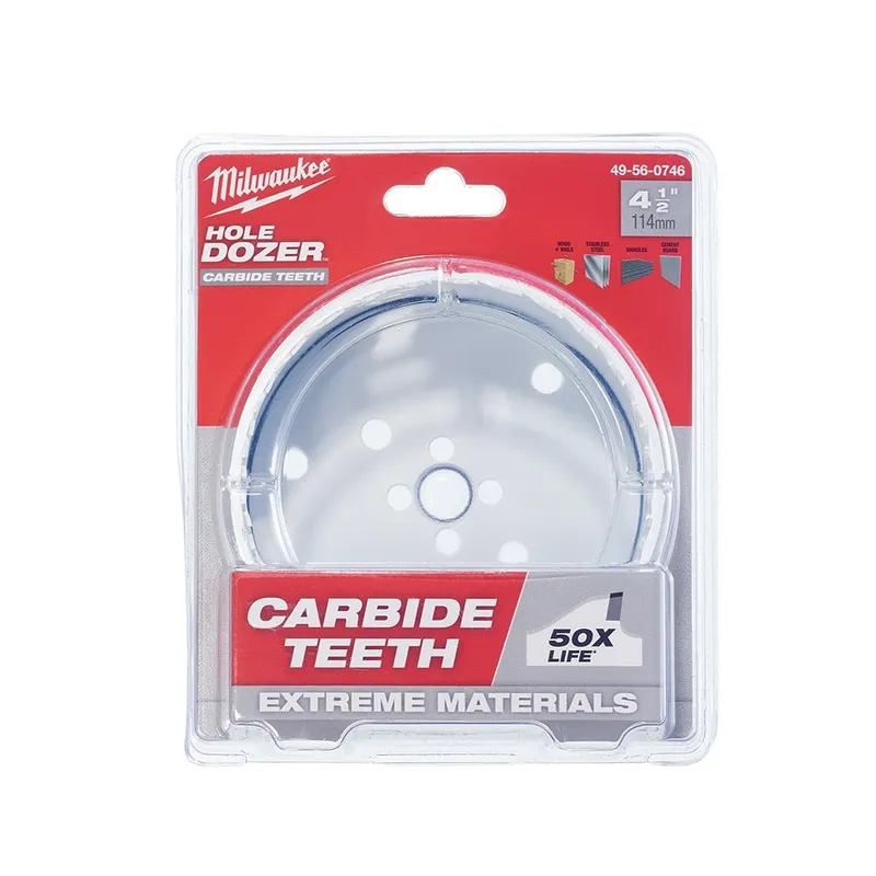 Milwaukee 4-1/2" HOLE DOZER with Carbide Teeth Hole Saw