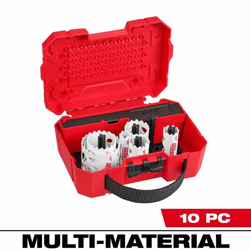 Milwaukee 10 PC HOLE DOZER HVAC Hole Saw Kit