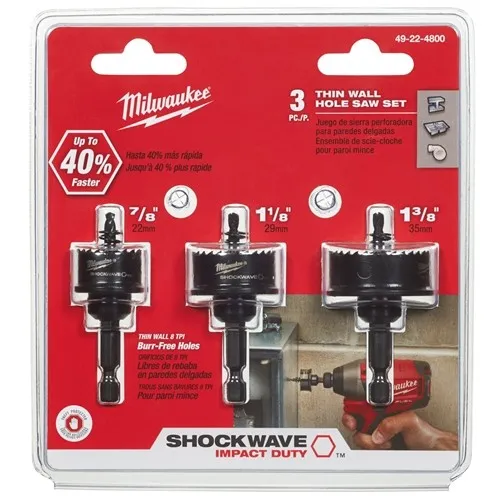THIN WALL HOLE SAW SET