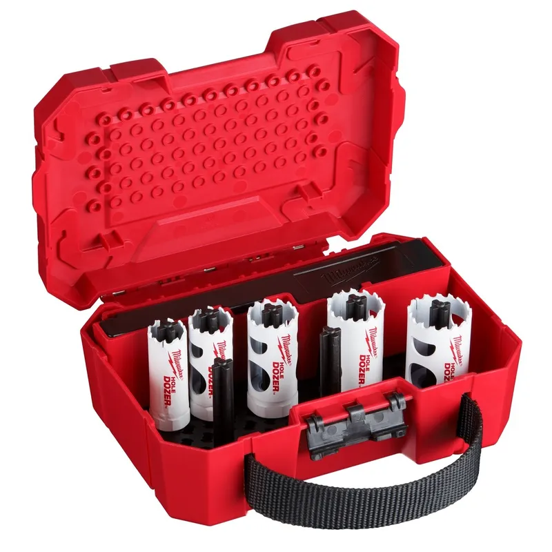 Milwaukee HOLE DOZER Bi-Metal Hole Saw Kit 1-3/4" to 3" with Customizable Case (7 Piece Kit)
