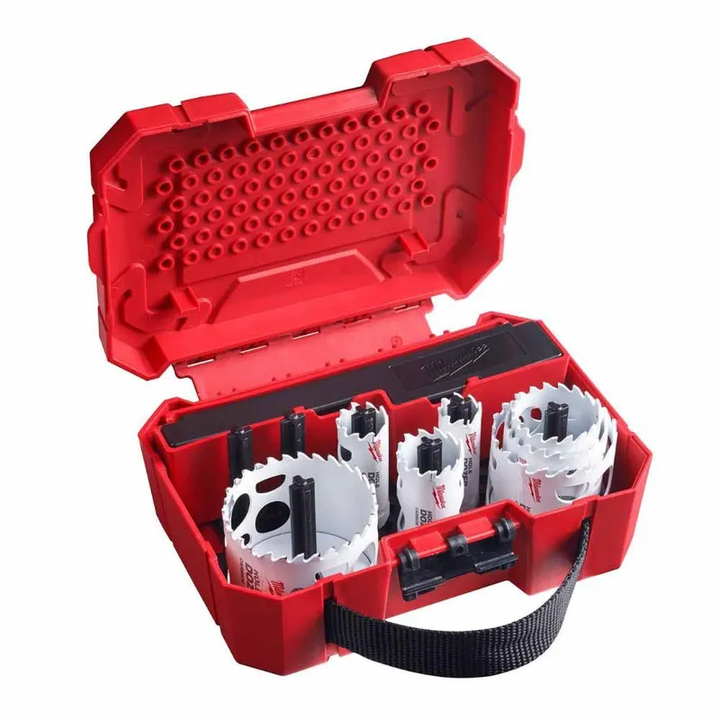 Milwaukee 12 PC HOLE DOZER with Carbide Teeth Hole Saw Plumber's Kit