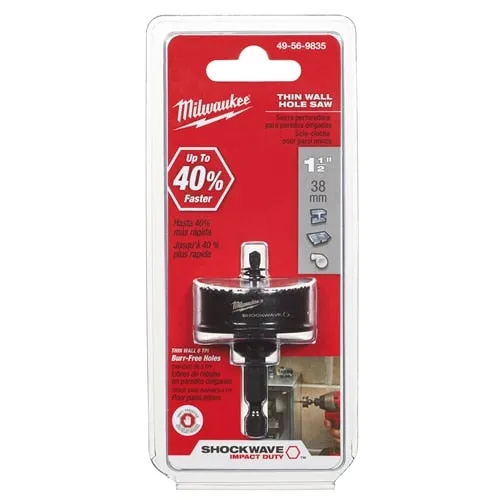 Milwaukee 1-1/2" Shockwave Hole Saw