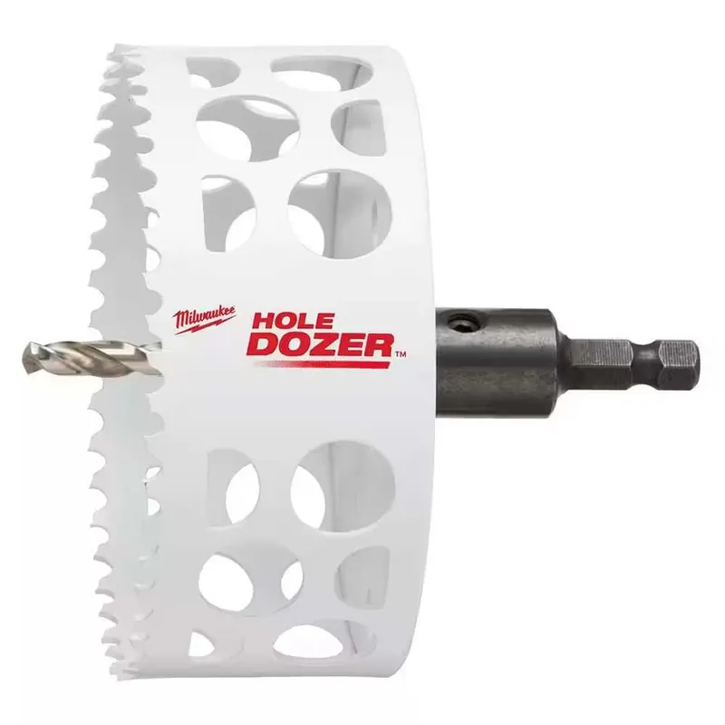 Milwaukee 4-1/4" HOLE DOZER Bi-Metal Hole Saw with Arbor and Pilot Bit