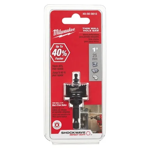 Milwaukee 1" Shockwave Hole Saw
