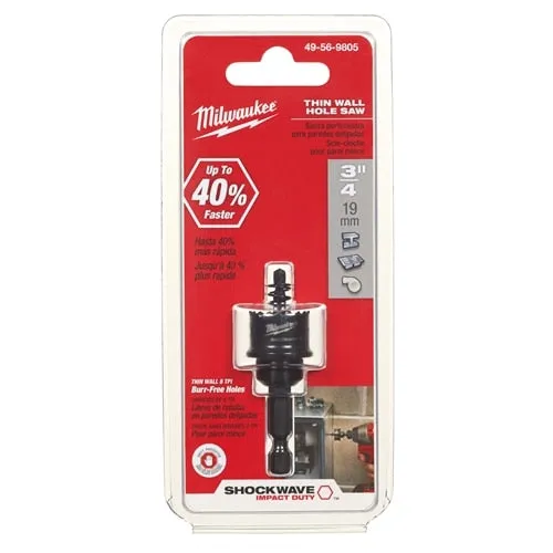 Milwaukee 3/4" Shockwave Hole Saw