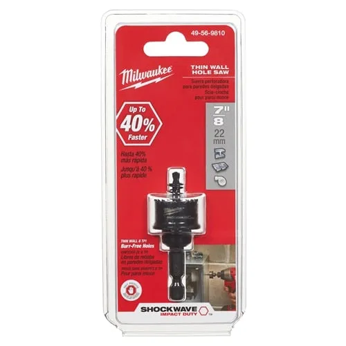 7/8 SHOCKWAVE HOLE SAW