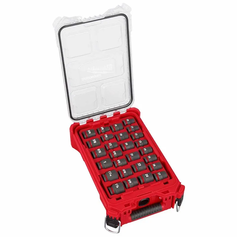 Milwaukee Shockwave Impact Duty Socket 1/2" Drive 27-Piece MM Packout Set