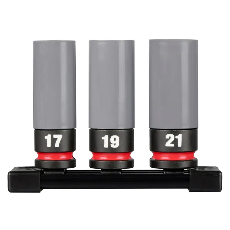 Milwaukee SHOCKWAVE Impact Duty 1/2 Drive Metric 3PC Lug Nut Wheel Socket Set