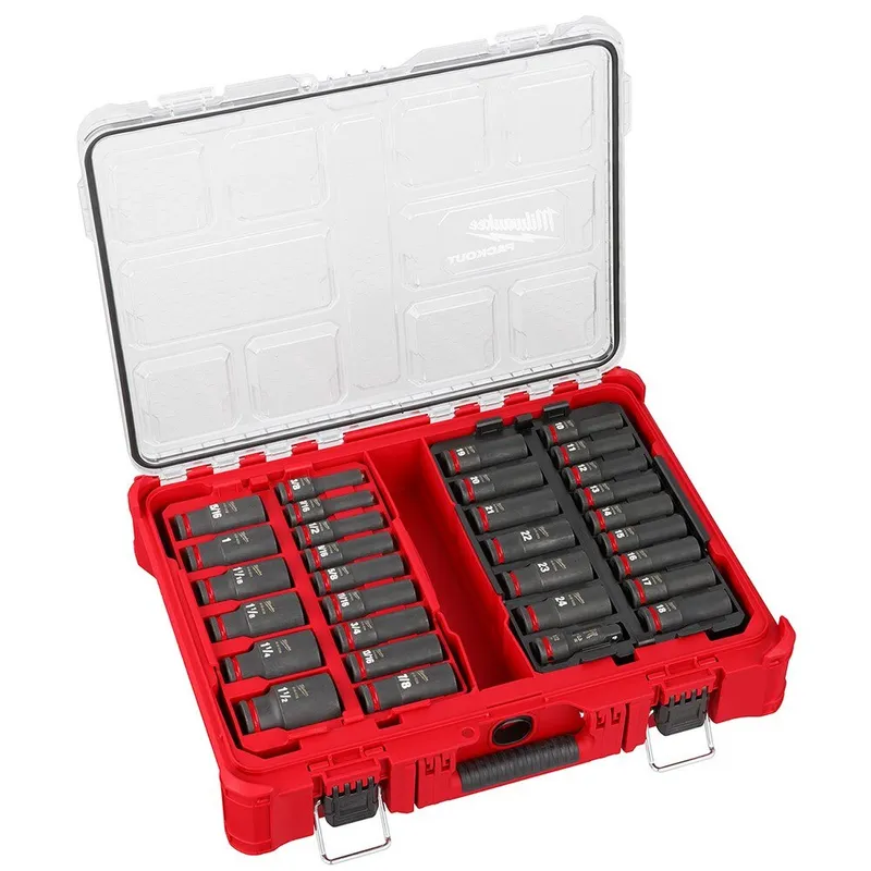 Milwaukee Shockwave Impact Duty Socket 1/2" Drive 31-Piece Packout Set