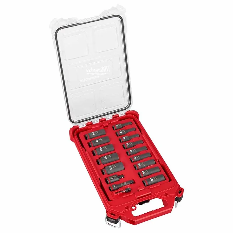 Milwaukee Showckwave Impact Duty Socket 3/8" Drive 17-Piece SAE Packout Set
