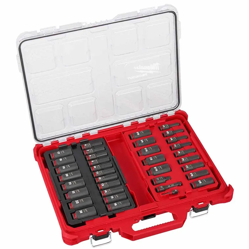 Milwaukee Shockwave Impact Duty Socket 3/8" Drive 36-Piece Packout Set