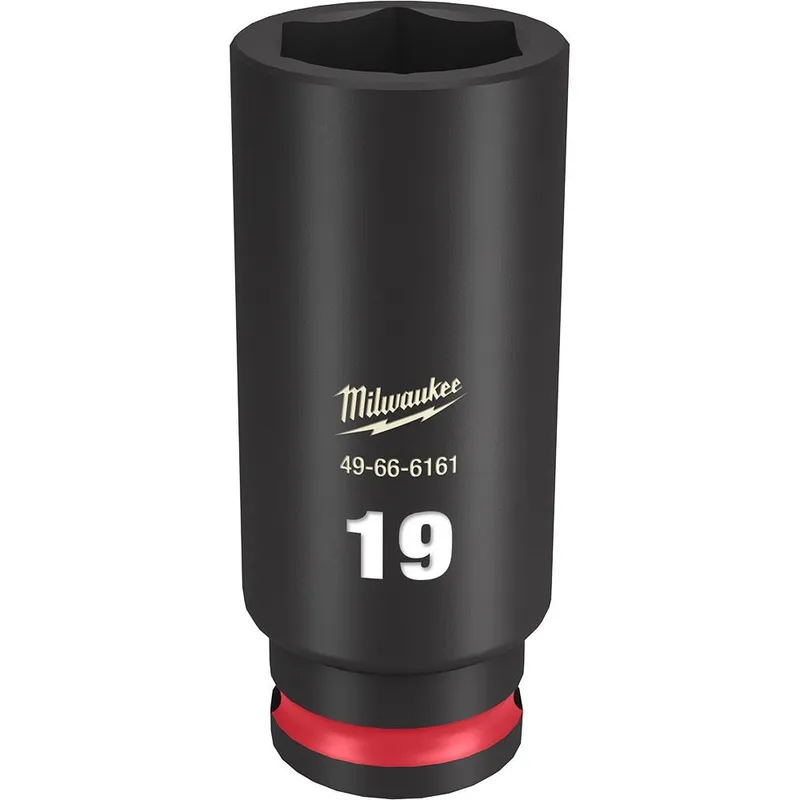 Milwaukee SHOCKWAVE Impact Duty 3/8"Drive 19MM Deep 6 Point Socket