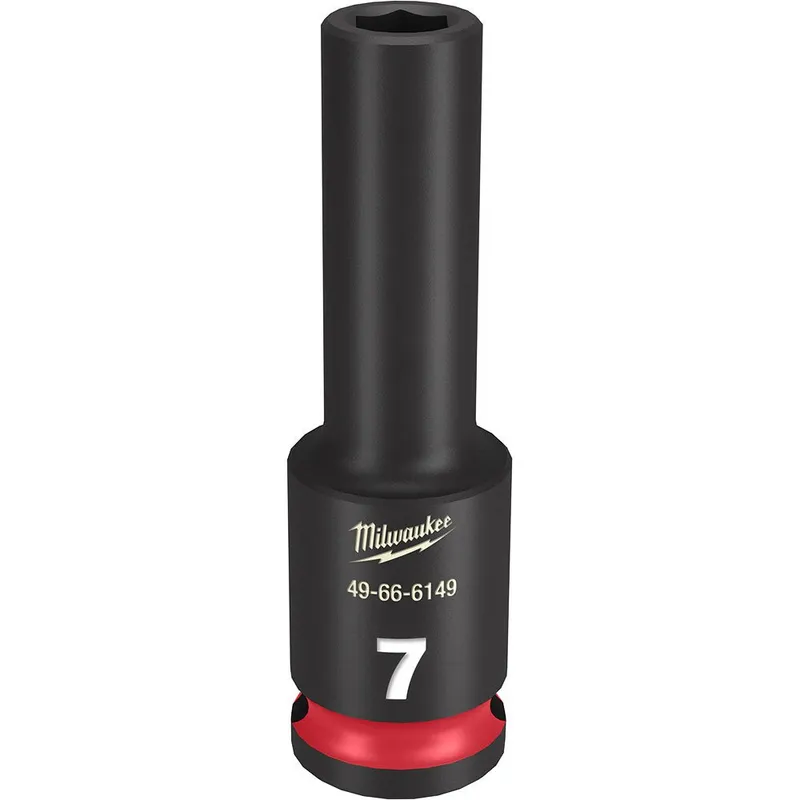 Milwaukee SHOCKWAVE Impact Duty 3/8"Drive 7MM Deep 6 Point Socket