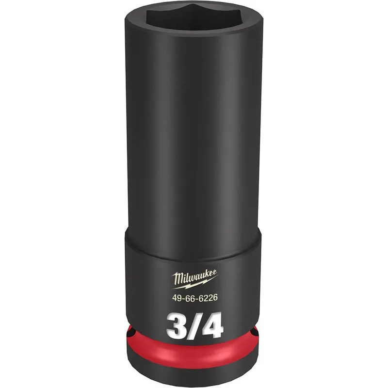 Milwaukee SHOCKWAVE Impact Duty 1/2"Drive 3/4" Deep 6 Point Socket