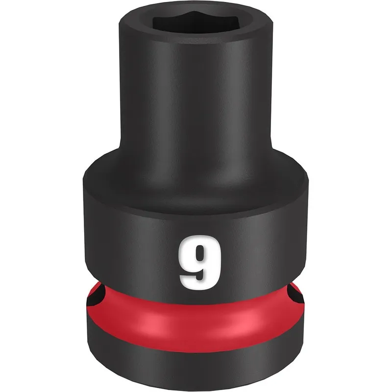 Milwaukee SHOCKWAVE Impact Duty 1/2"Drive 9MM Standard 6 Point Socket