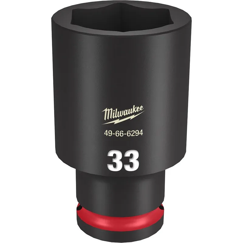 Milwaukee SHOCKWAVE Impact Duty 1/2"Drive 33MM Deep 6 Point Socket