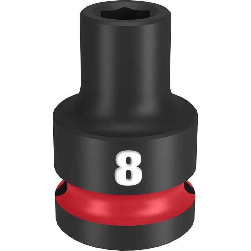 Milwaukee SHOCKWAVE Impact Duty 1/2"Drive 8MM Standard 6 Point Socket