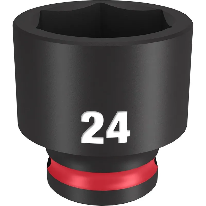 Milwaukee SHOCKWAVE Impact Duty 3/8"Drive 24MM Standard 6 Point Socket