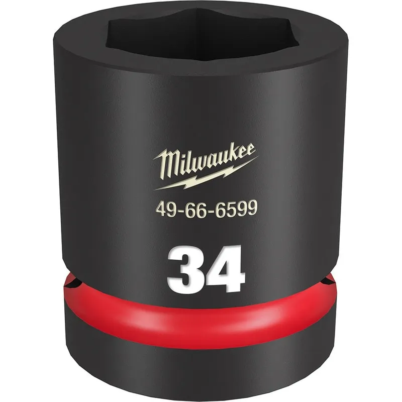 Milwaukee SHOCKWAVE Impact Duty 1"Drive 34MM Standard 6 Point Socket