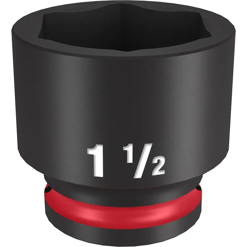 Milwaukee SHOCKWAVE Impact Duty 1/2"Drive 1-1/2" Standard 6 Point Socket