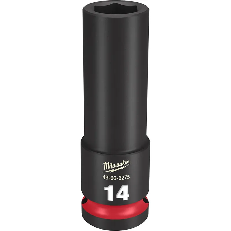 Milwaukee SHOCKWAVE Impact Duty 1/2"Drive 14MM Deep 6 Point Socket