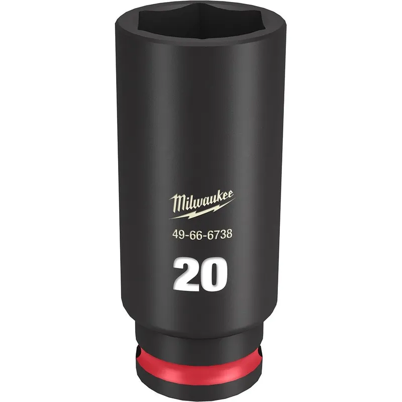 Milwaukee SHOCKWAVE Impact Duty 3/8"Drive 20MM Deep 6 Point Socket