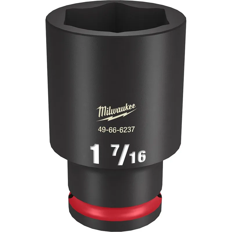 Milwaukee SHOCKWAVE Impact Duty 1/2"Drive 1-7/16" Deep 6 Point Socket