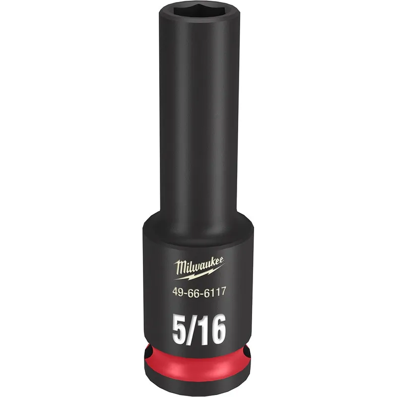 Milwaukee SHOCKWAVE Impact Duty 3/8"Drive 5/16" Deep 6 Point Socket