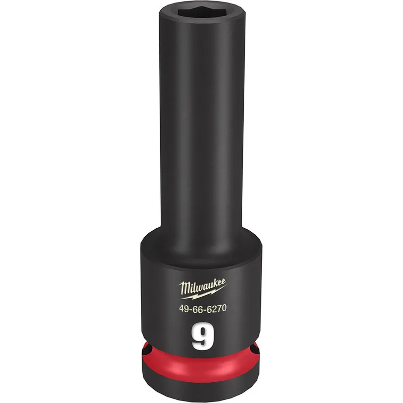 Milwaukee SHOCKWAVE Impact Duty 1/2"Drive 9MM Deep 6 Point Socket