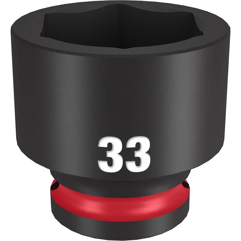 Milwaukee SHOCKWAVE Impact Duty 1/2"Drive 33MM Standard 6 Point Socket