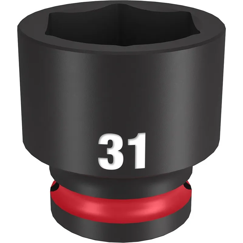Milwaukee SHOCKWAVE Impact Duty 1/2"Drive 31MM Standard 6 Point Socket