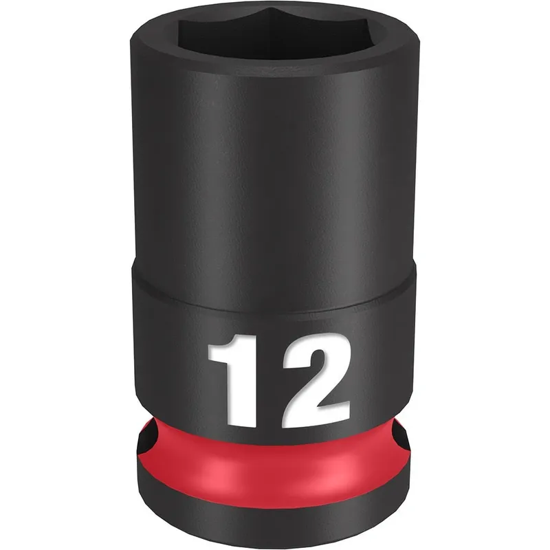 Milwaukee SHOCKWAVE Impact Duty 3/8"Drive 12MM Standard 6 Point Socket