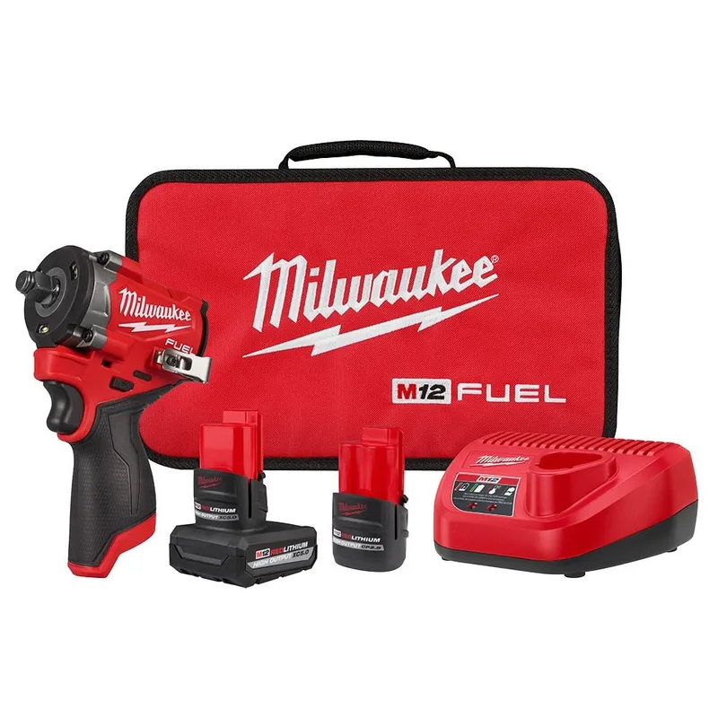 Milwaukee M12 FUEL Stubby 1/2" Impact Wrench Kit