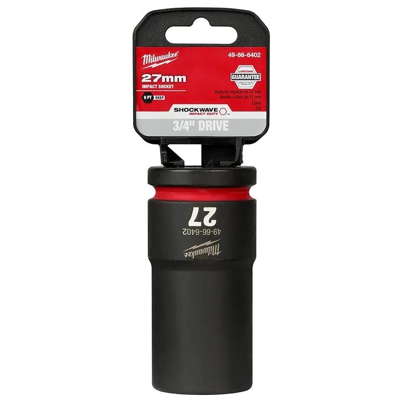 Milwaukee SHOCKWAVE Impact Duty 3/4"Drive 27MM Deep 6 Point Socket