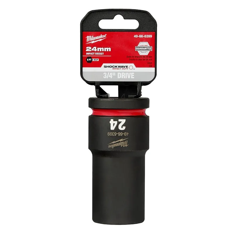 Milwaukee SHOCKWAVE Impact Duty 3/4"Drive 24MM Deep 6 Point Socket