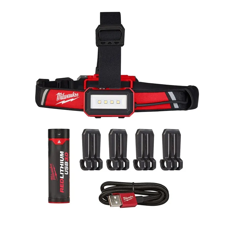 Milwaukee REDLITHIUM USB Rechargeable Low-Profile Hard Hat / Headlamp 600 Lumens