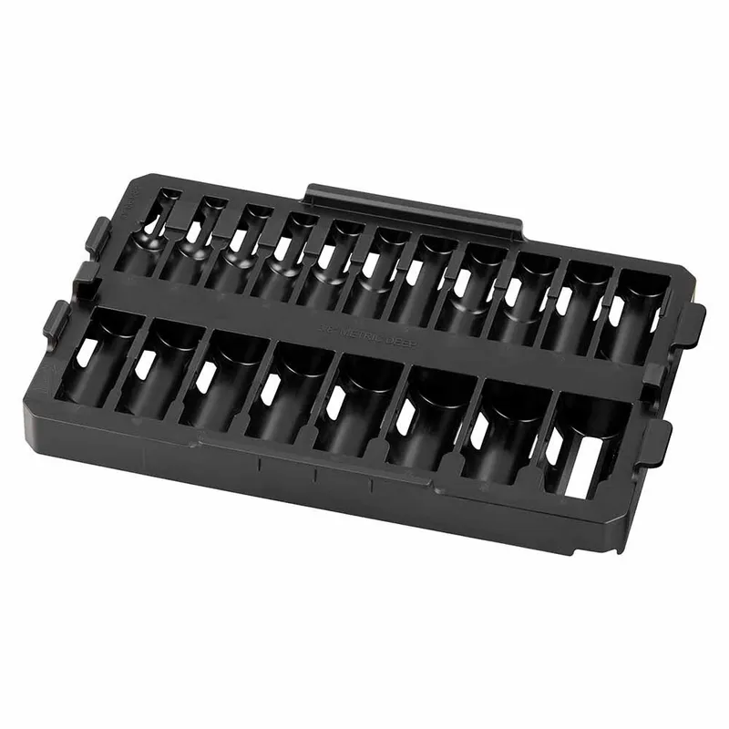 Milwaukee Shockwave Impact Duty Socket 3/8" Drice 19-Piece MM Tray Only