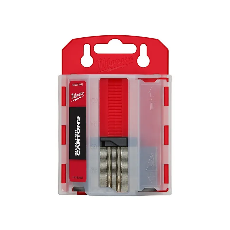 Milwaukee 50 PC Carton Utility Knife Blades w/ Dispenser