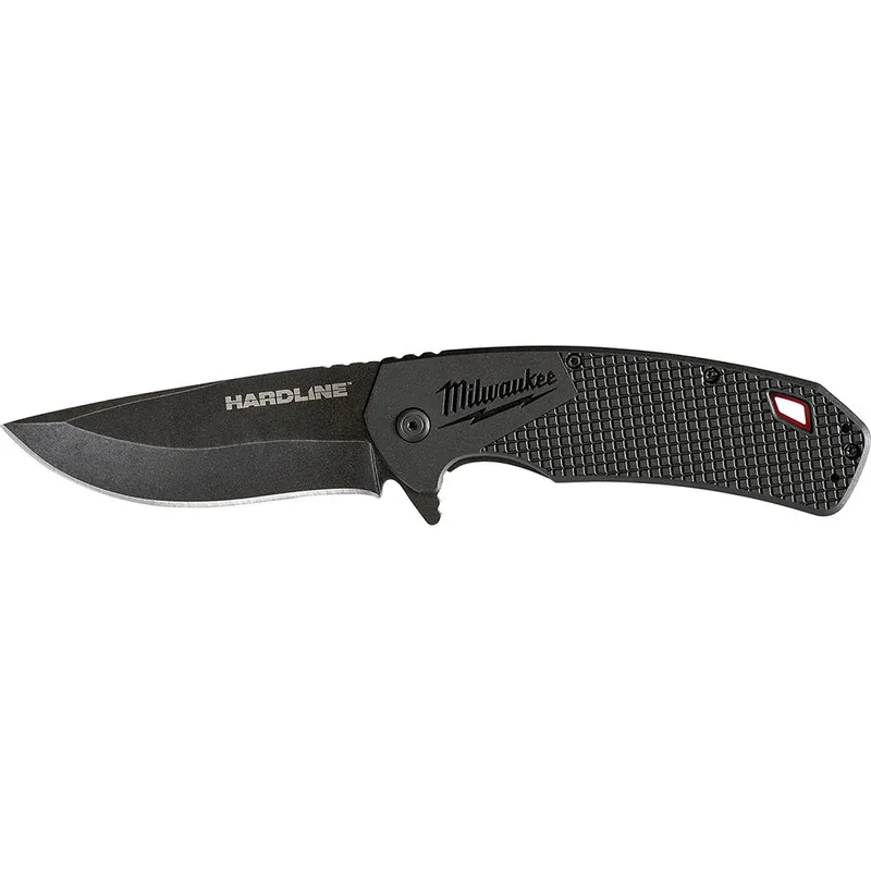Milwaukee 3.5" HARDLINE Smooth Blade Pocket Knife