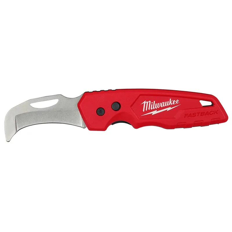 Milwaukee FASTBACK Blunt Tip Hawkbill Folding Pocket Knife
